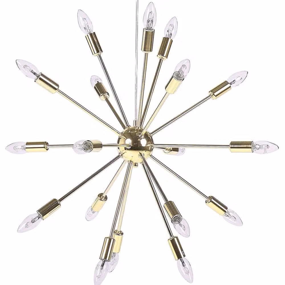 Wyld and Coco 18-Light Gold Metal Sputnik Pendant Lamp – 2