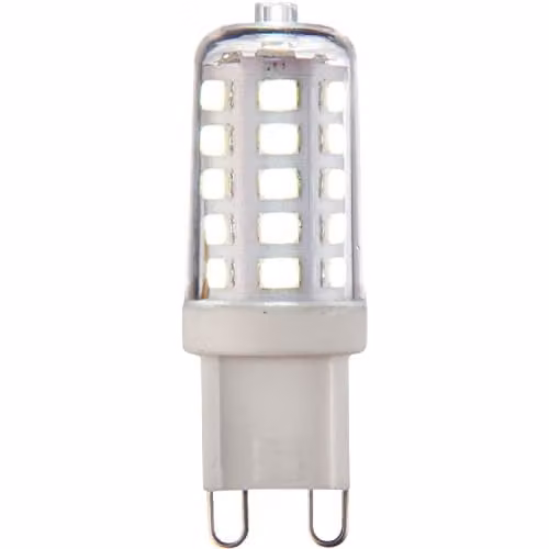 Loops 3.2W G9 Dimmable LED Bulb, 320 Lumen, 6500K Cool White, Transparent and White