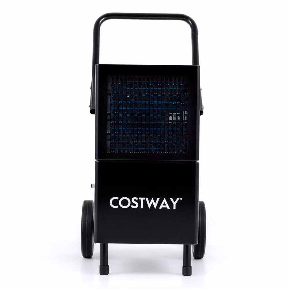 Costway Commercial Industrial Dehumidifier with Continuous Drain Hose, Black, 80L/Day – 6