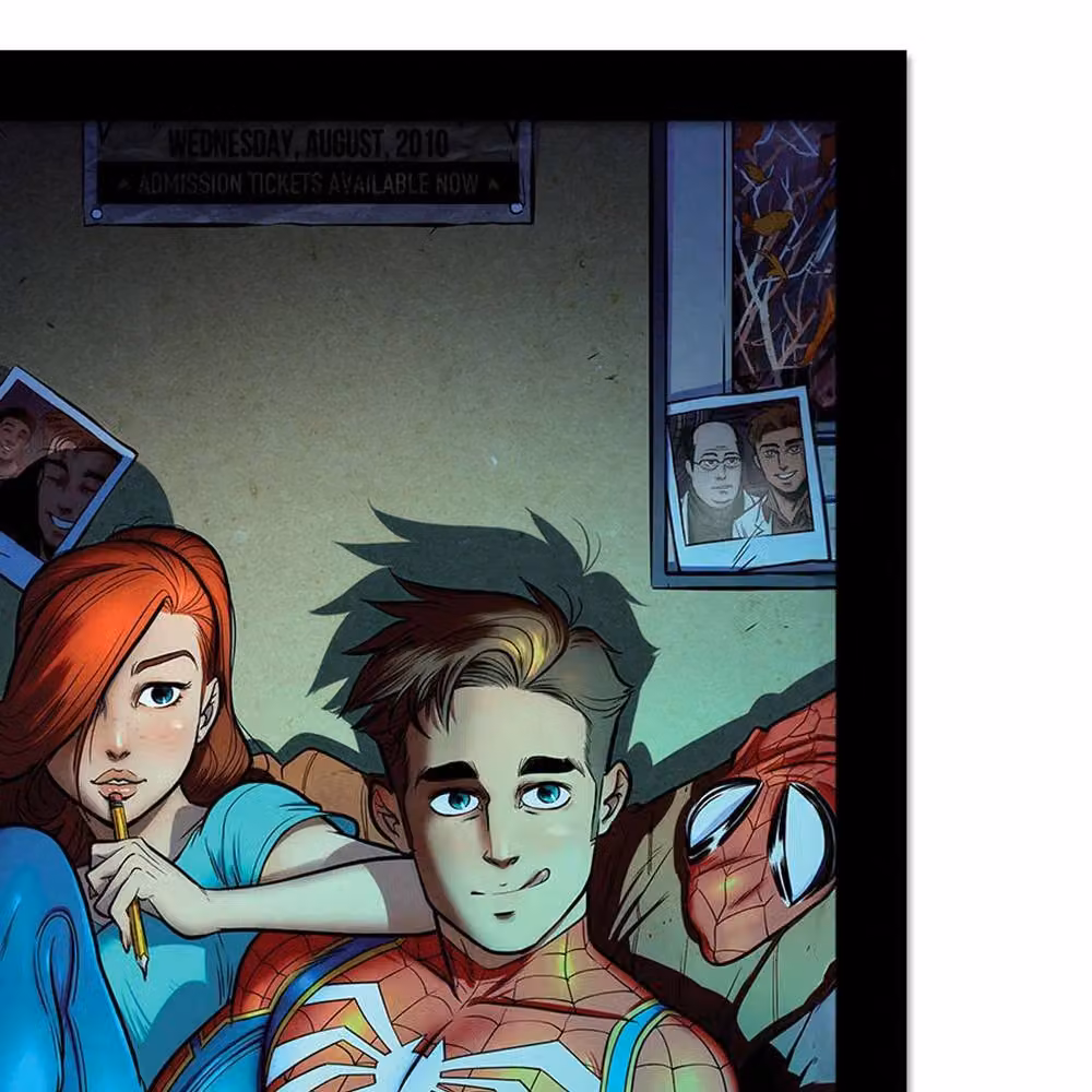 Spider-Man Peter and Mary Multicolour Framed Paper Poster – 2