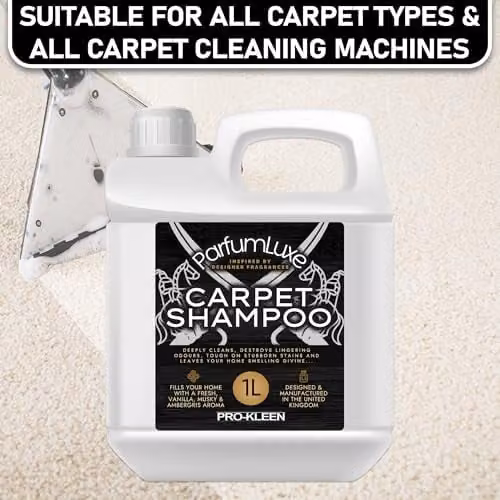Pro-Kleen Parfum Luxe Carpet Shampoo, 3 x 1 l, Vanilla, Musky and Ambergris Fragrance – 5