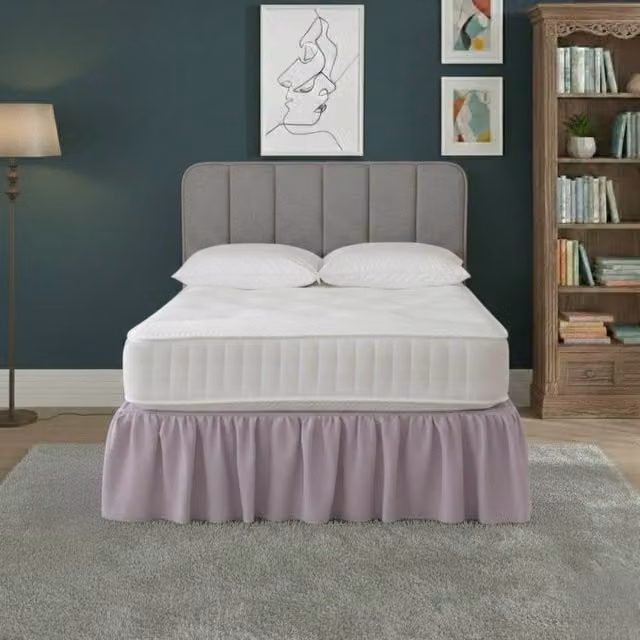 Snug City Single Polycotton Divan Bed Base Valance Sheet in Purple