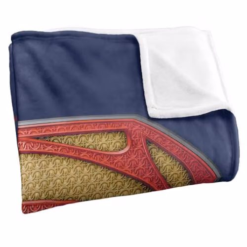 Warner Bros. Man of Steel Dad of Steel Super Soft Fleece Throw Blanket, Multicolour, W/H: 152.4 x 152.4 cm – 2