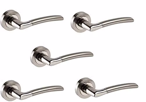 Golden Grace Indiana Duo Screw Polished and Satin Chrome Finish Silver