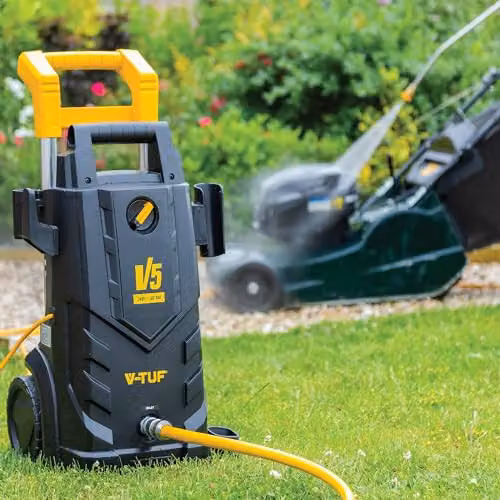 V-TUF V5 Electric Pressure Washer, 110V, 2175 PSI, 150 Bar, 6L/min, Yellow and Black – 3