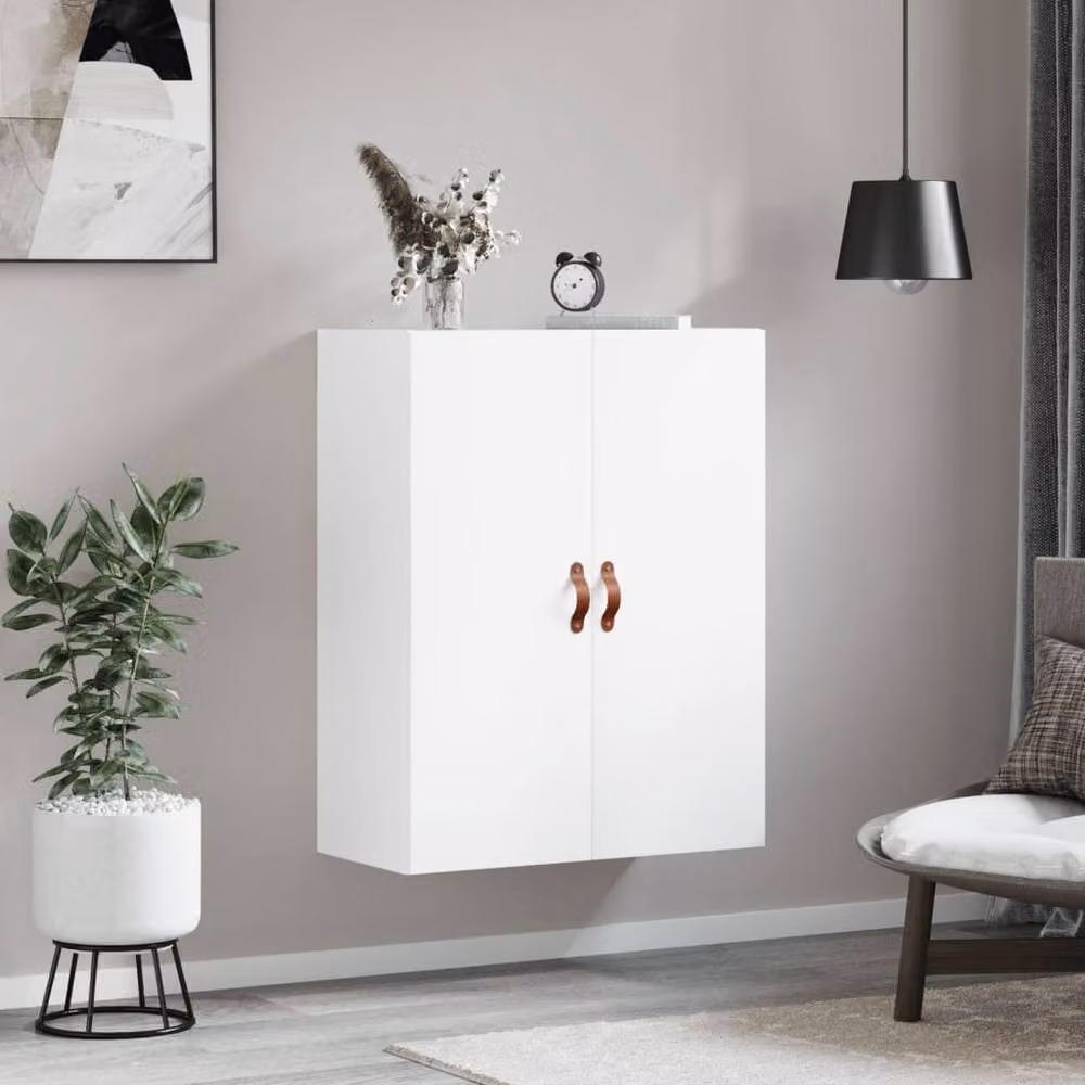 Berkfield Home Wall Mounted Cabinet in White, W/D/H: 69.5 x 34 x 90 cm – 3