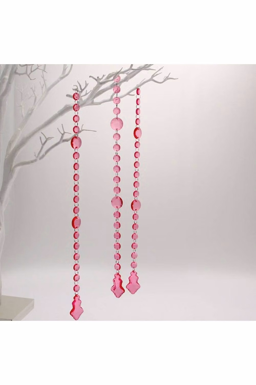 KDMD Pink Cerise Leaf Pendant Garland Christmas Decoration – 2