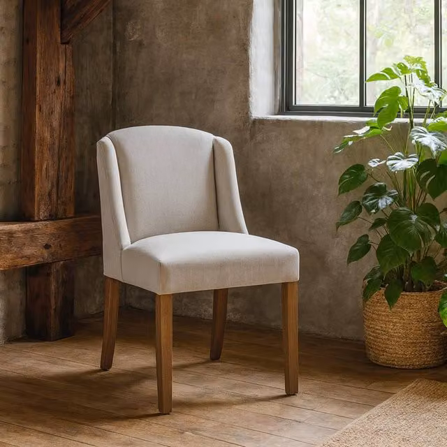 Wyld Haus Olargues Latte Upholstered Dining Chair in Beige
