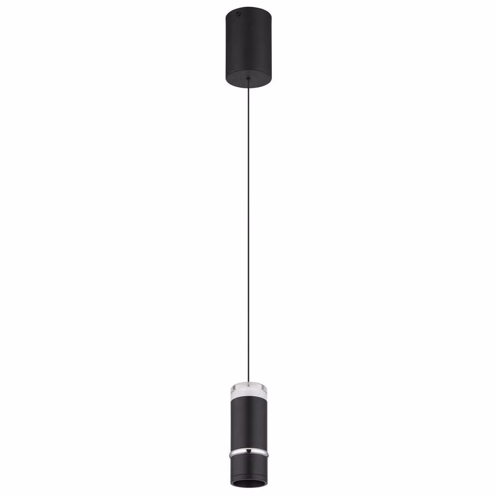 Netlighting Alvarado Slim LED Pendant Ceiling Light in Black with Warm White 3000K Light – 2