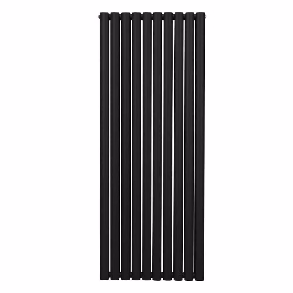 Monstershop Oval Column Steel Radiator in Black, H: 160 cm, W: 60 cm – 2