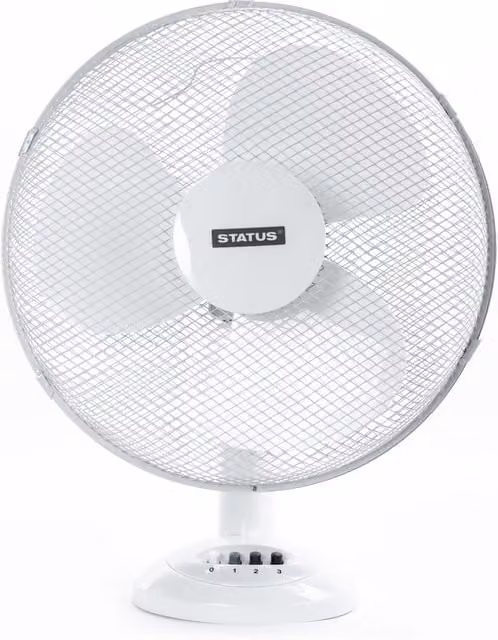 Status White 16 inch Table Cooling Fan S16DESKFAN1PKB