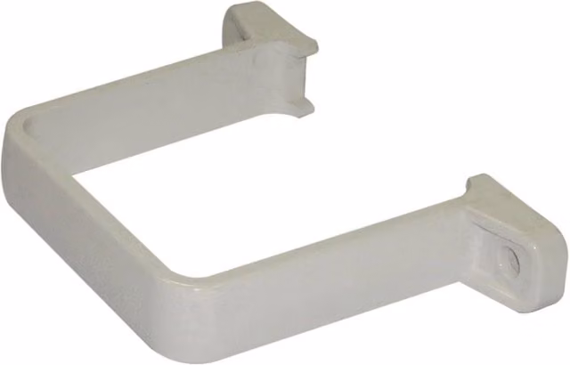 FloPlast 65mm Square Flush Pipe Clip in White and Grey