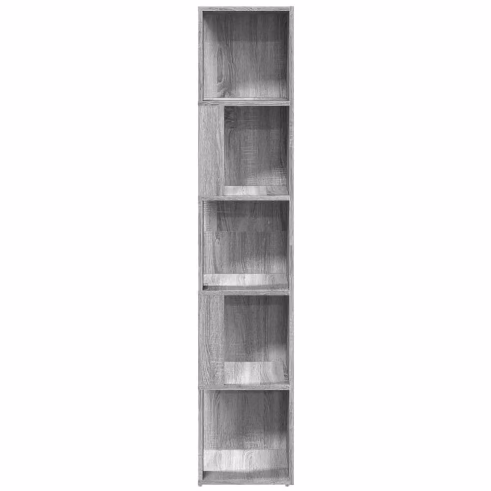 Berkfield Home Corner Cabinet in Grey Sonoma, W/D/H: 33 x 33 x 164.5 cm – 3