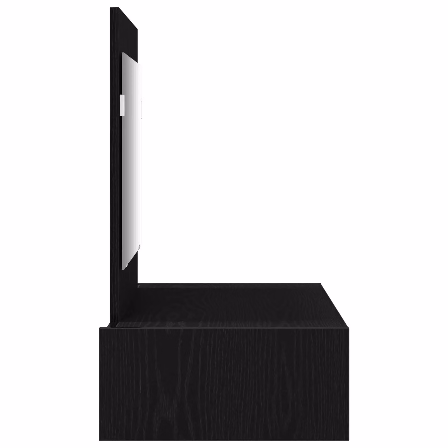 Berkfield Home Wall Hanging Dressing Table in Black Oak, W: 83 cm, D: 40 cm, H: 70 cm – 3