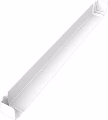 Freefoam White Ogee Fascia Corner Double Ended PVC Board, Width: 60.4 cm