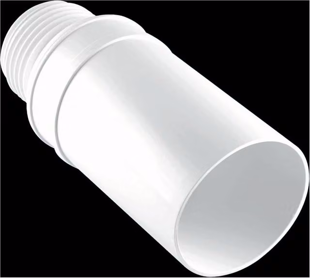 McAlpine MAC-EXTC MACFIT White Plastic Adjustable Length Straight Extension WC Connector Pipe – 1