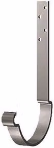 Lindab Majestic Steel Gutter Rafter Angle Bracket, 200mm, Silver Galvanised Steel