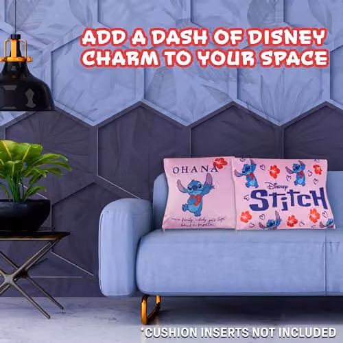 Disney Stitch Pink Cushion Covers, Set of 2 – 5