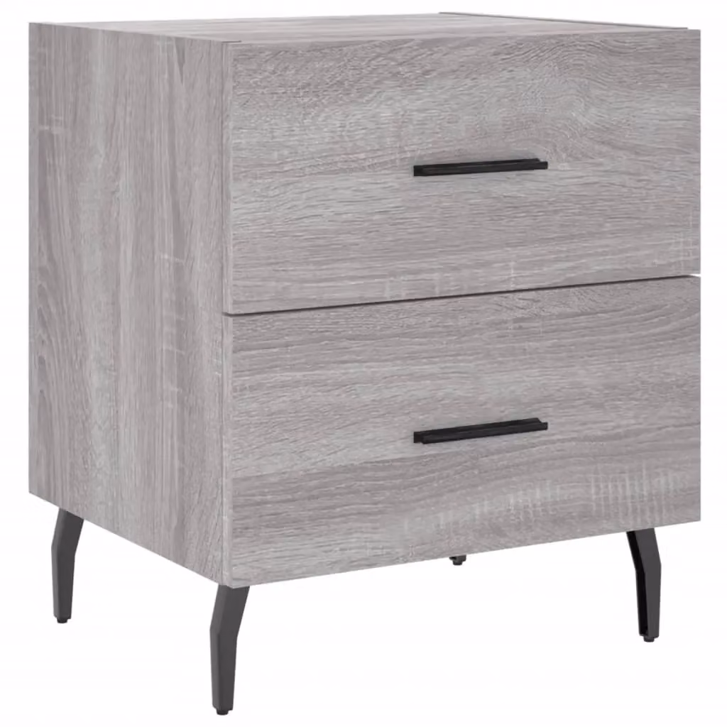 Berkfield Home Grey Sonoma Bedside Cabinet W/D/H: 40 x 35 x 47.5 cm – 2