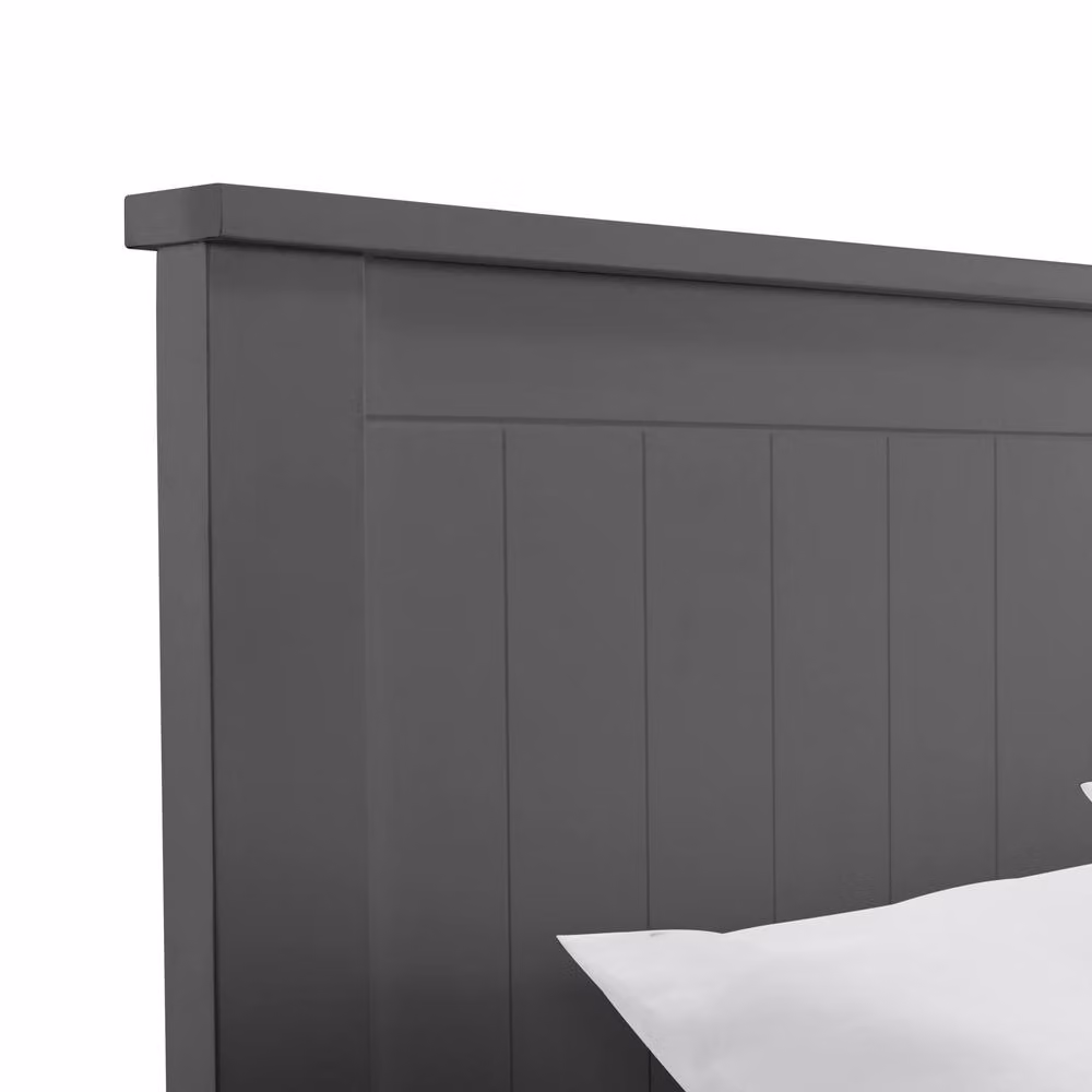 Cheshire Garnet Upholstered Ottoman Storage Bed in Anthracite Grey, Double, W/D/H: 140 x 200 cm – 4