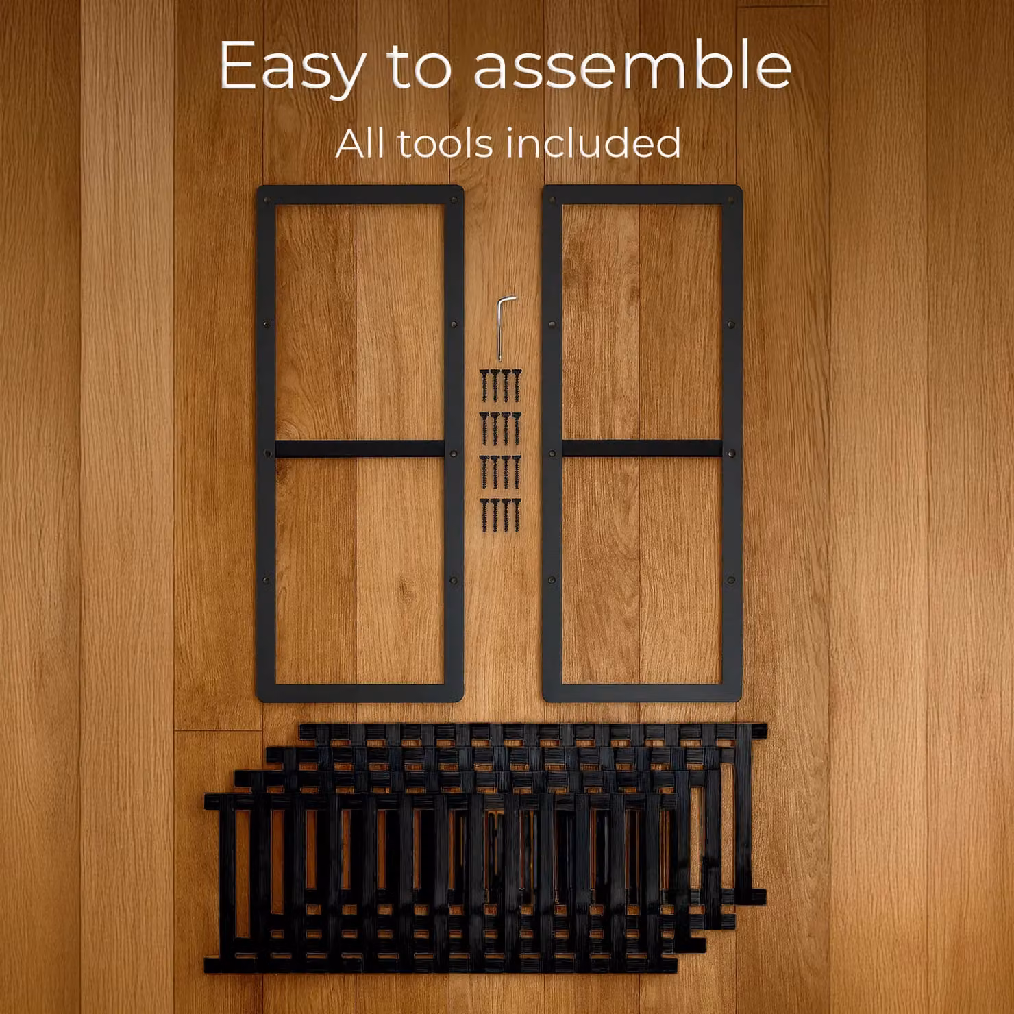 Neo 4 Tier Bamboo Wooden Shoe Storage Rack in Jet Black – 5
