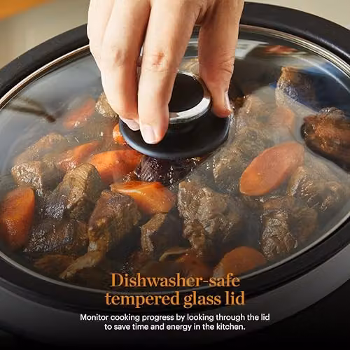Tower 3.5L Digital Slow Cooker with Timer and Digital Display, Black and Silver – 8