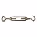 Primrose Silver Galvanised Steel Hook and Eye Turnbuckle for Shade Sail Tensioning