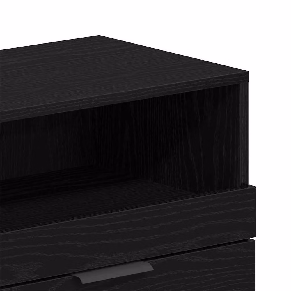 Berkfield Home Modern TV Cabinet in Black Oak, W/D/H: 150 x 33.5 x 45 cm – 5
