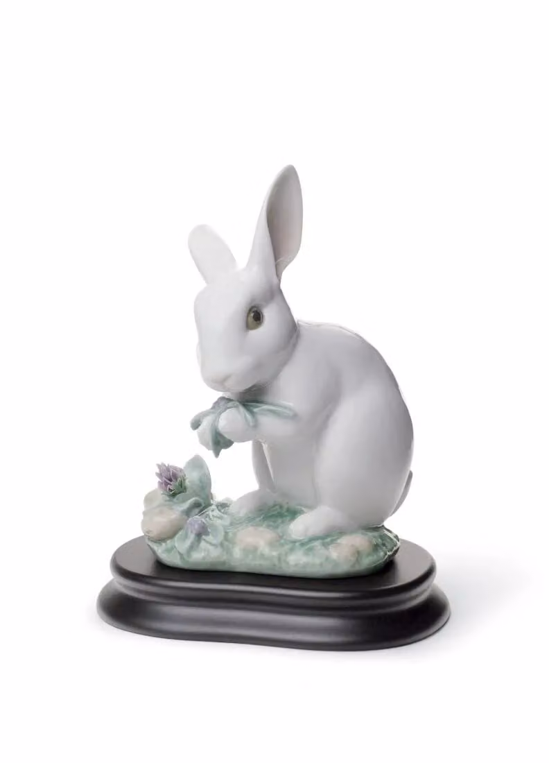 Lladró The Rabbit Porcelain Figurine in White