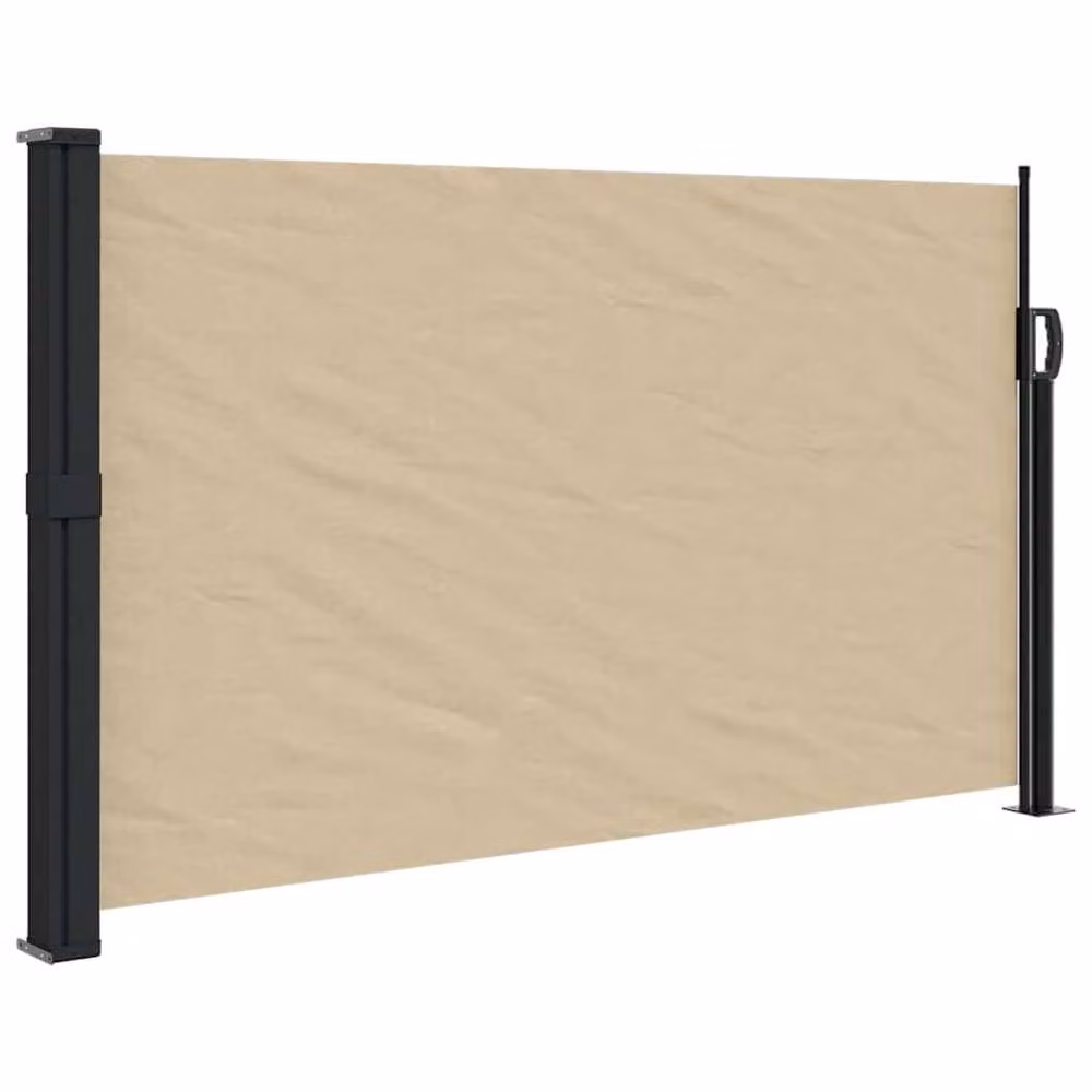 Berkfield Home Retractable Wall-Mounted Side Awning in Beige, W/H: 600 x 120 cm – 2