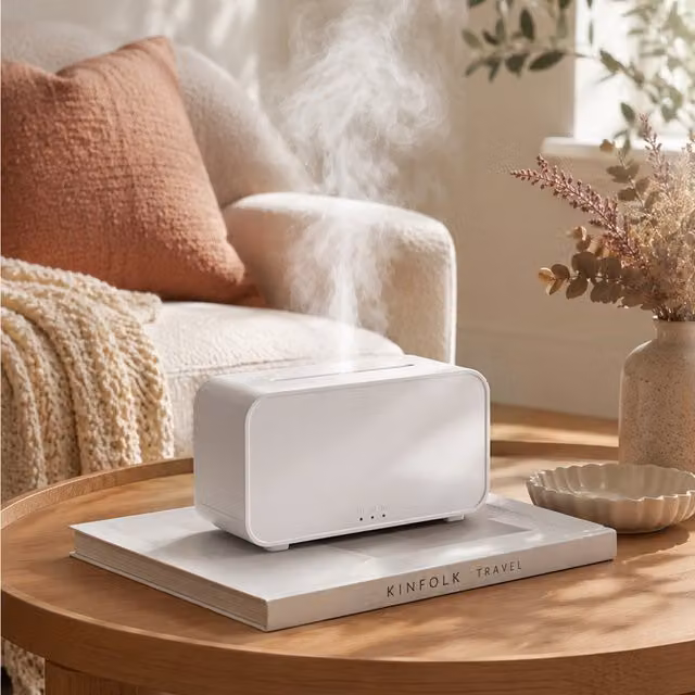 Livingandhome White Electric Aromatherapy Essential Oil Diffuser