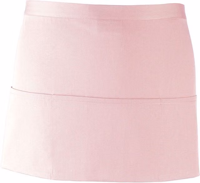 Premier Colours 3 Pocket Short Apron in Pink W/D/H: 33.0 x 60.0 x 33.0 cm