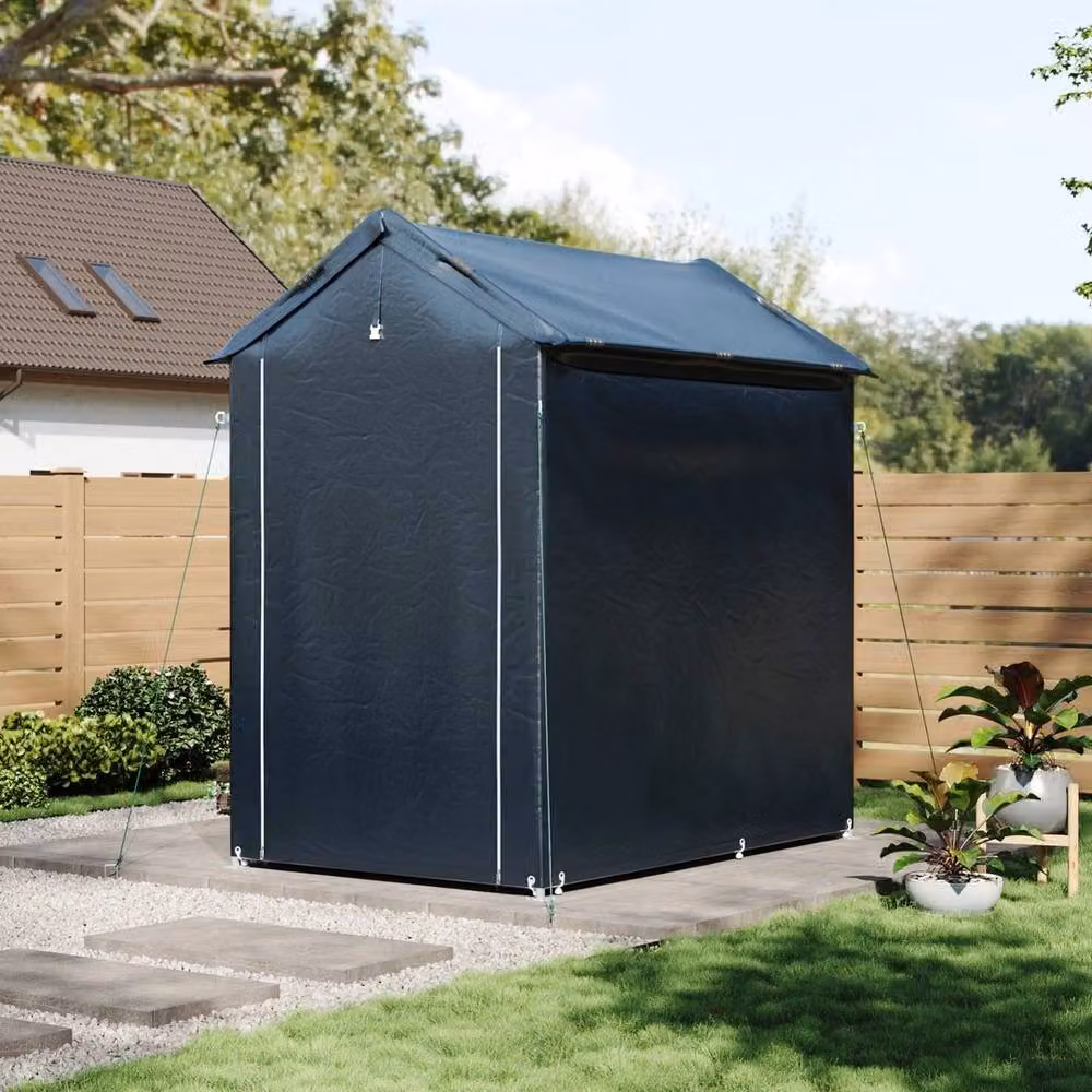 Kelvenix Grey Garden Storage Shed Tent with Window – 4