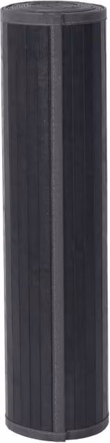 Berkfield Home Rectangular Bamboo Rug in Dark Grey, W: 70 cm, L: 300 cm – 1