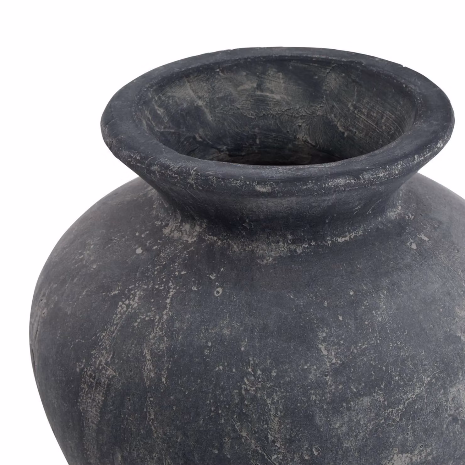 Hill Interiors Amalfi Ceramic Tabletop Vase in Grey, H 31 cm x W 30 cm x D 30 cm – 2