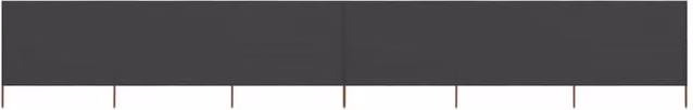 Berkfield Home 6-Panel Fabric Wind Screen, W: 800 cm, H: 160 cm, Anthracite Black