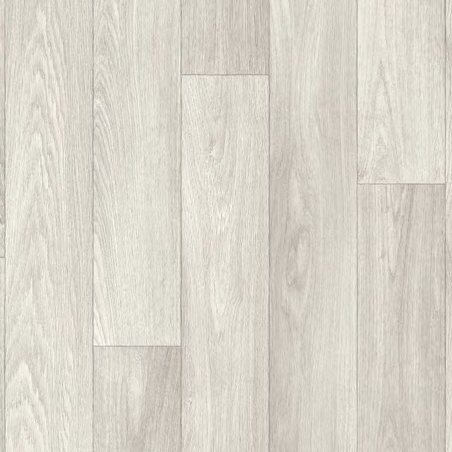 Vinyl Flooring UK Silver Wood Effect Grey Felt Backed Vinyl Flooring Sheet, W 200 cm x D 200 cm