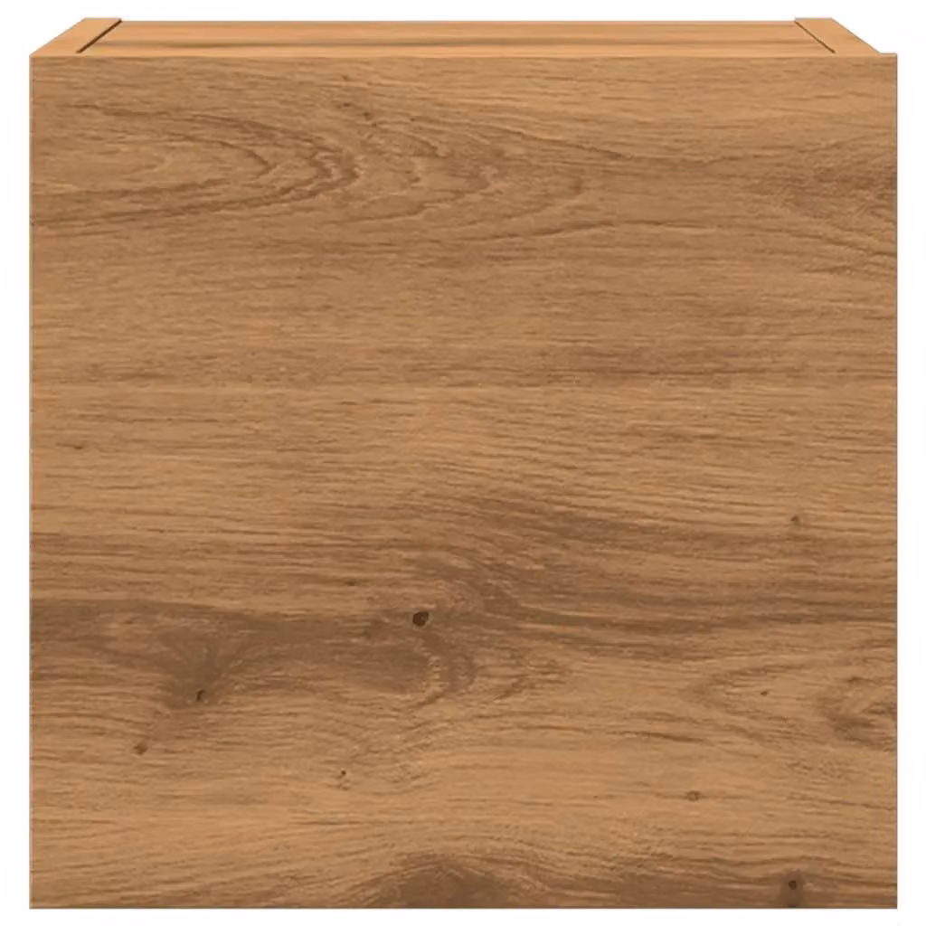 Berkfield Home Artisan Oak Wall Mounted TV Cabinet, Brown, W: 30.5 cm, D: 30 cm, H: 30 cm – 3