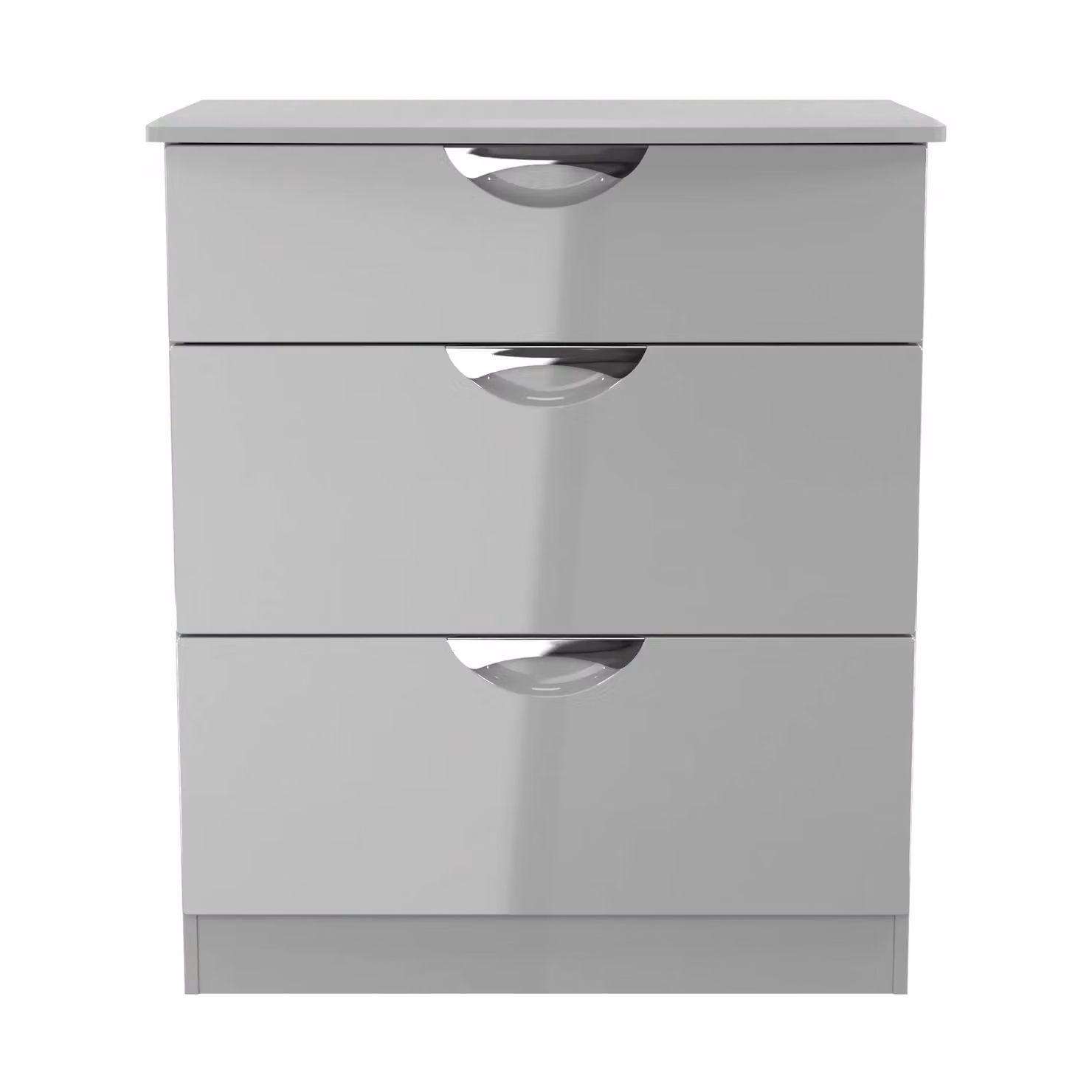 2 U Holborn 3 Drawer Deep Chest in Mid Grey – 2