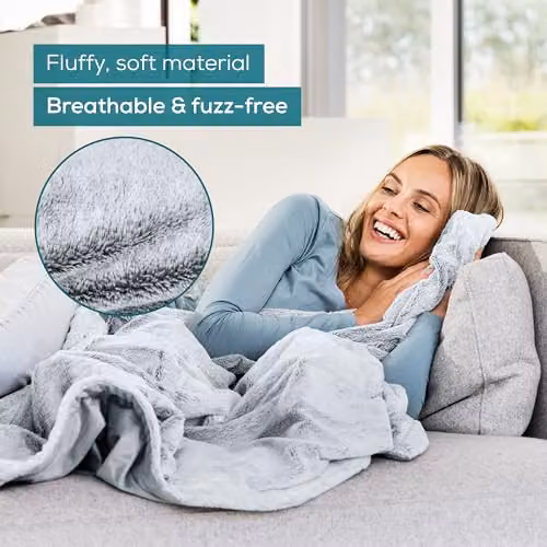 Beurer HD 75 Nordic Grey Electric Fleece Blanket with 6 Temperature Levels, W/D/H: 180 x 130 cm – 3