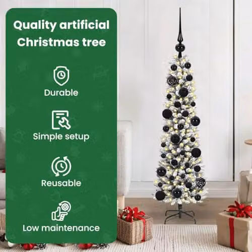 vidaXL Artificial White Christmas Tree, Height: 120 cm – 3