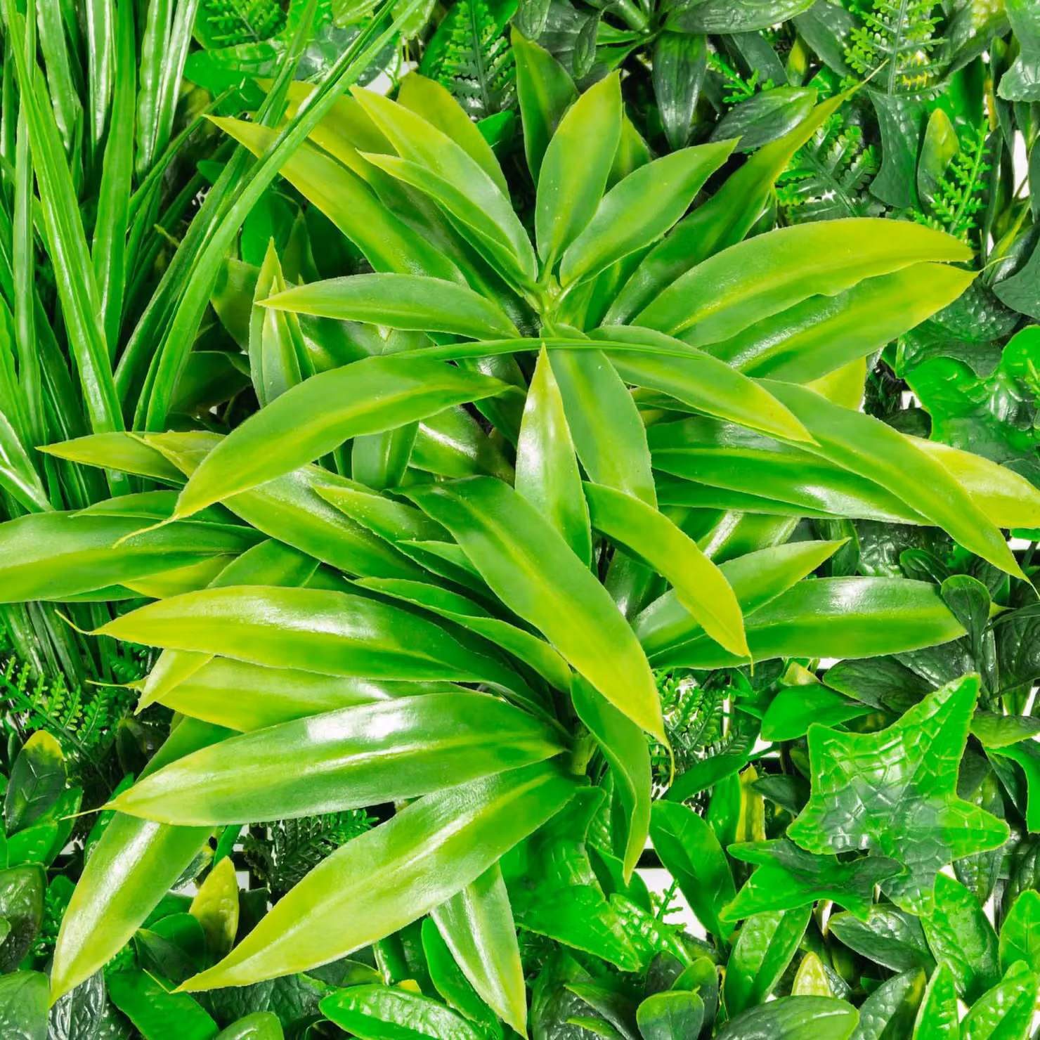 Primrose Artificial Mixed Green Garden Hedge, 2 Panels, W/H: 100 x 100 cm – 4