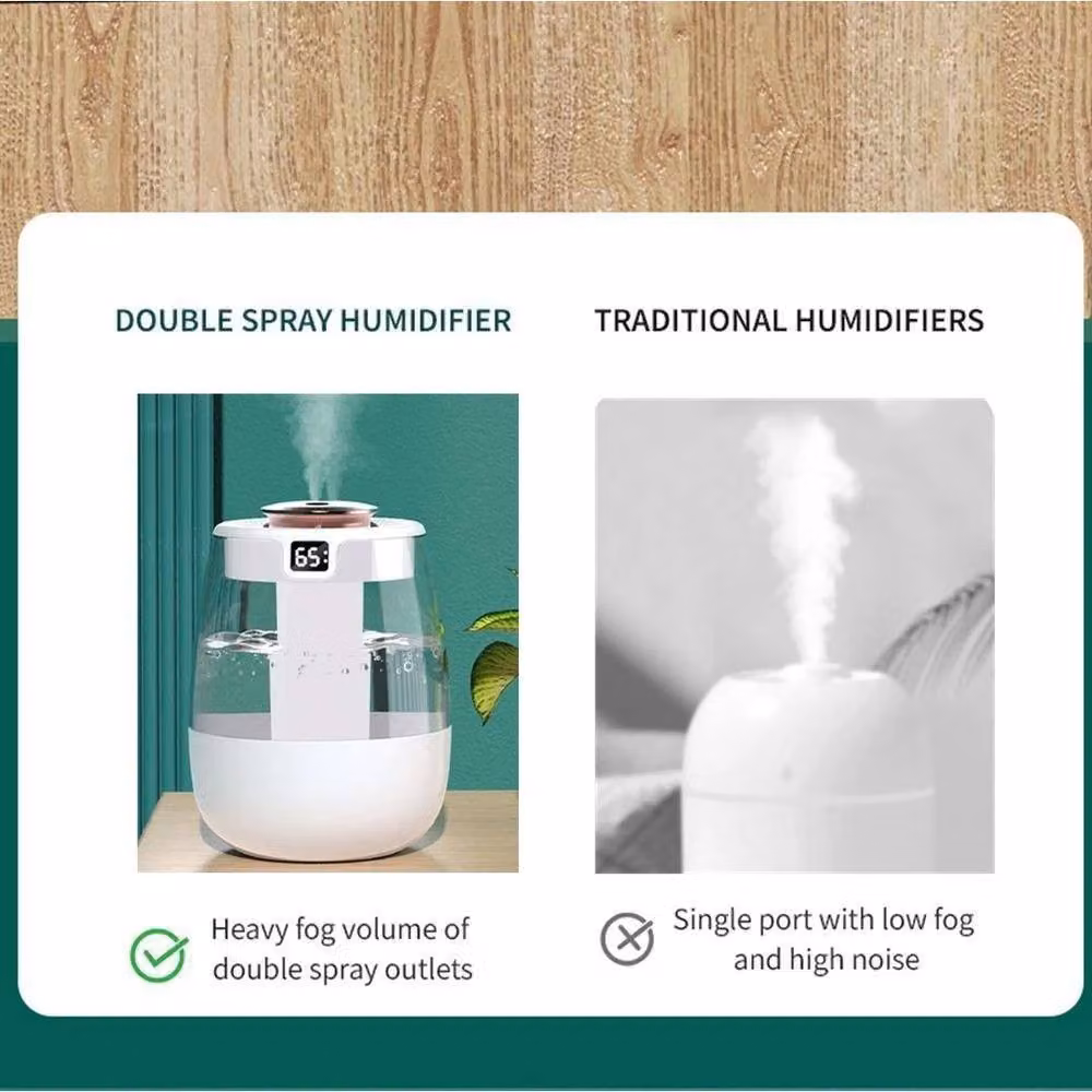 FLAVORA White Ultrasonic Cool Mist Air Humidifier, 1.3 l – 2