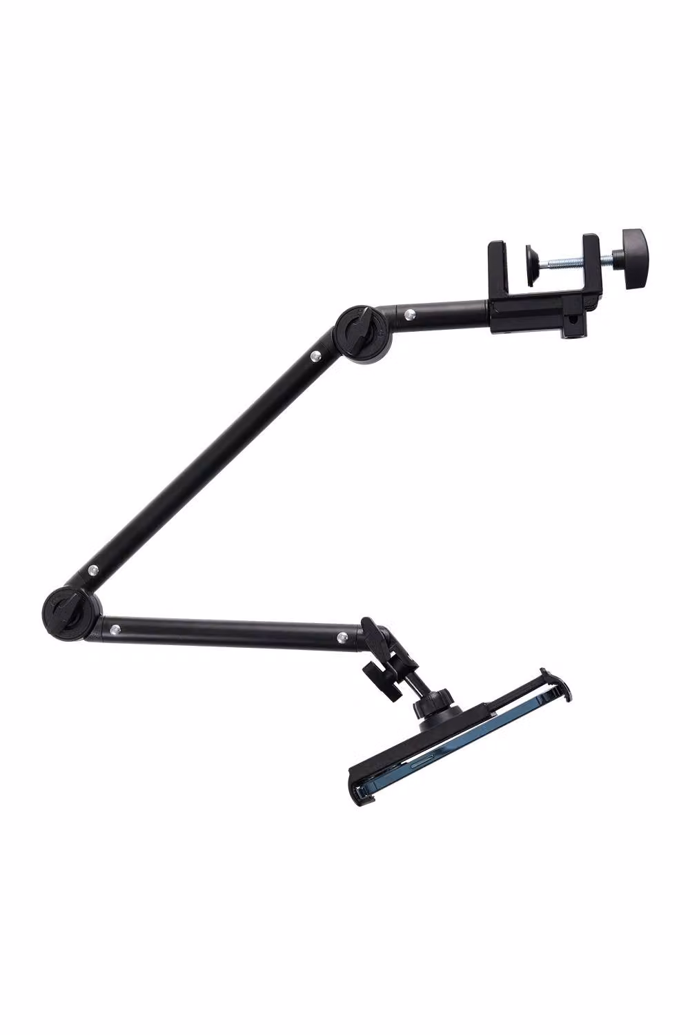 Living and Home Phone and Tablet Holder with 360 Degree Adjustable Foldable Arm in Black – 3