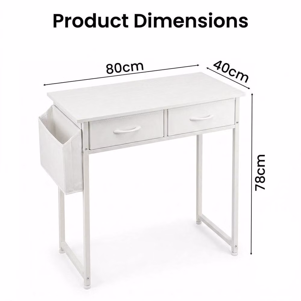 EONLION White Modern Gaming Desk with Drawer Unit – 2