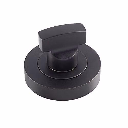 Loops Thumbturn Lock and Release Handle with Concealed Fix Round Rose in Matt Black – 2