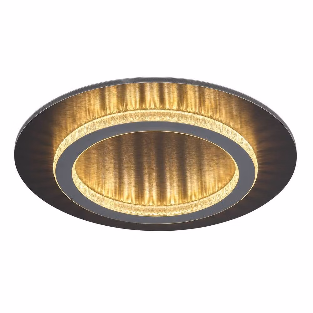 Netlighting Jayden Semi Flush Ceiling Light in Matt Black with Dimmable LED – 2