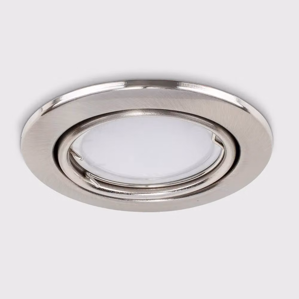 ValueLights 10 Pack Tiltable Fire Rated LED Ceiling Downlight Fitting in Silver – 2