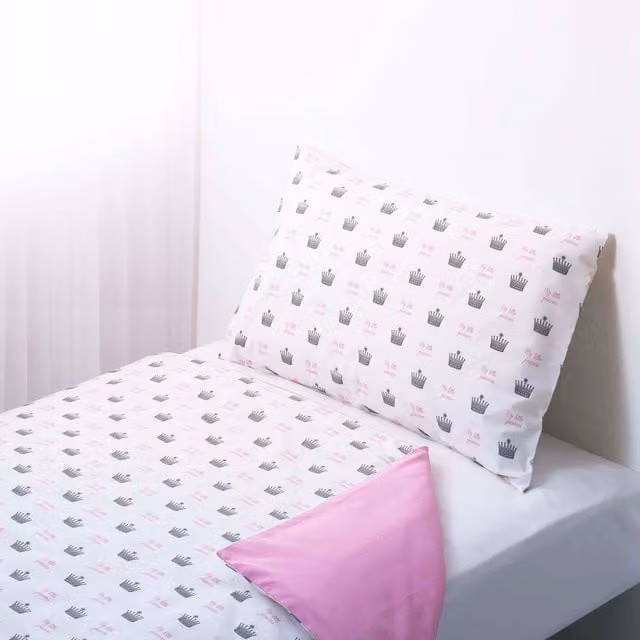 Rachel Riley My Little Princess Cotton Duvet Set and Pillowcase in White