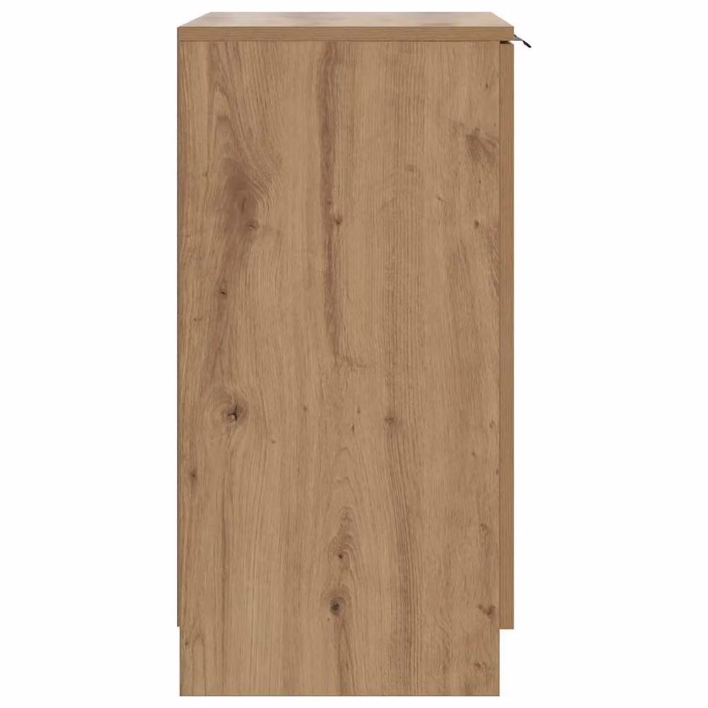 Berkfield Home Artisan Oak Shoe Cabinet in Brown, W/D/H: 59 x 35 x 70 cm – 3